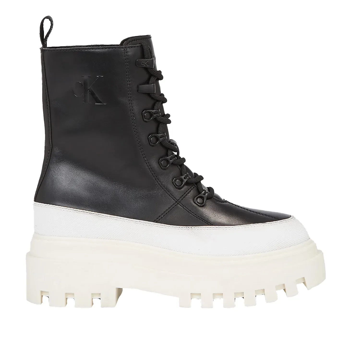 Flatform Lace Up Black / Bright White 40 Damen - Calvin Klein - FashionsVida