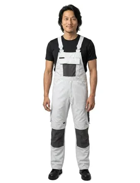 Combinaison Avec Poches Pour Genouillères Unique 12169 White / Dark Anthracite 66 - MASCOT - FashionsVida