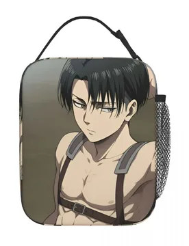 Levi Ackerman Anime AOT Insulated Lunch Bags Portable Reusable Cooler Bag Tote Lunch Box School Outdoor Bento Pouch - Aliexpress - FashionsVida