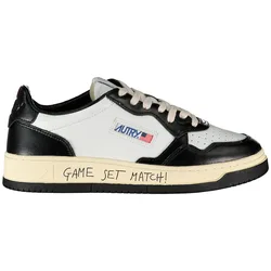 Baskets Medalist Low Match / Bicolor Leather White / Black EU 45