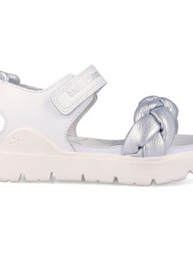 Flache Sandalen 262220 Blanco_plata_b313 25;26;27;28;29;30;31;32