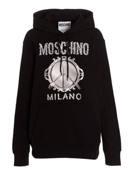 Moschino Felpa con stampa frontale