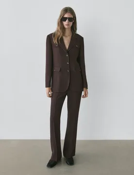 Allingentle Elegant Long Pants Suit for Women 2 Piece Set Single-Breasted Blazer Peak Lapel Style Office Work Outfits Customize - Aliexpress - FashionsVida
