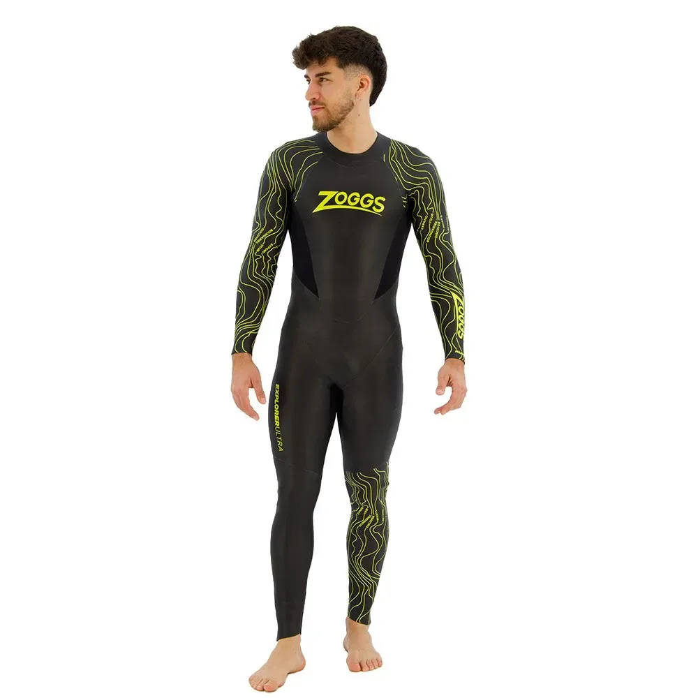 Explorer Ultra Long Sleeve Neoprene Wetsuit Black / Blue S Men - Zoggs - FashionsVida