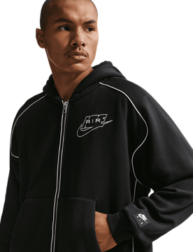 Fleece Herren Kapuzenpullover - Schwarz - Größe XXL - Baumwoll-Jersey Black XXL