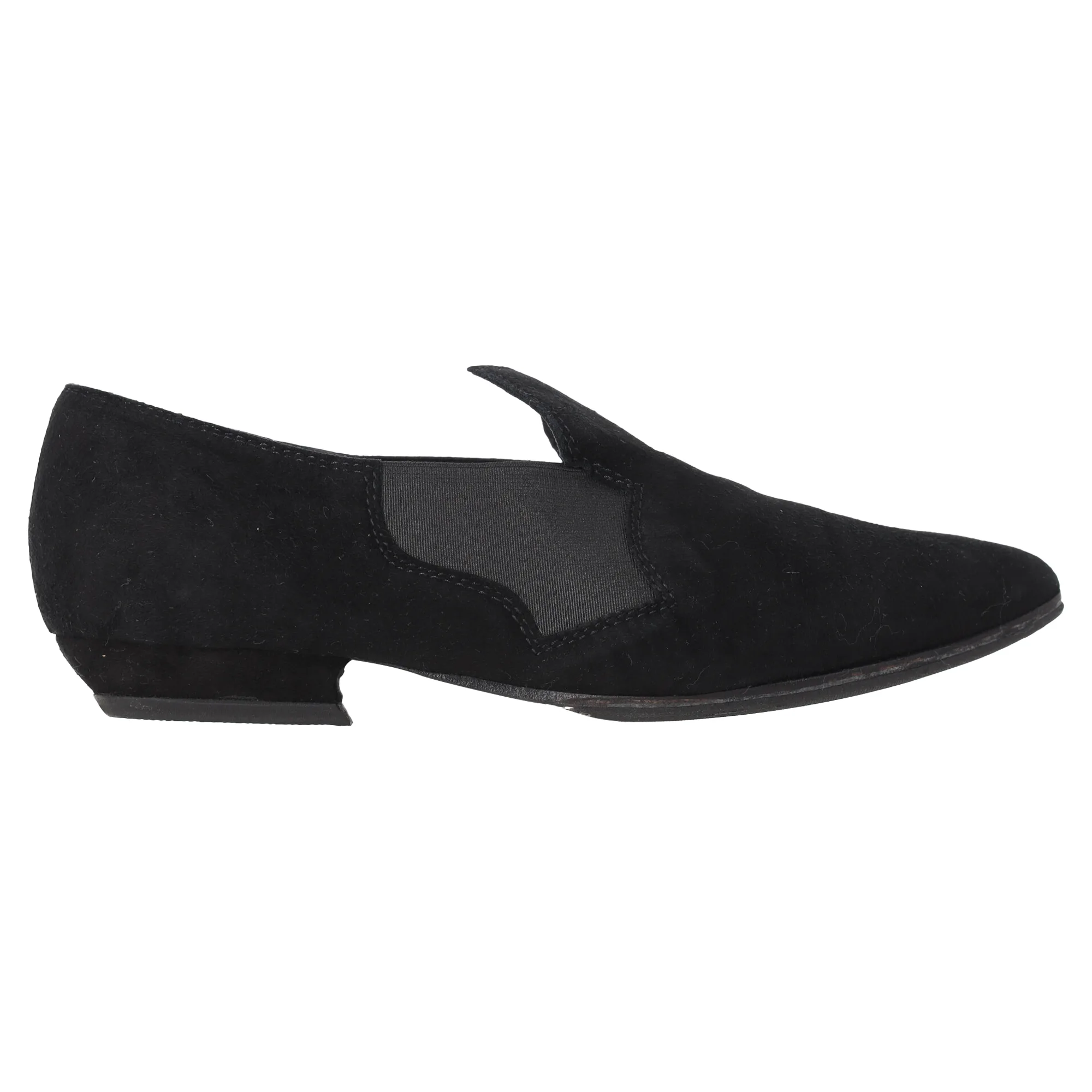 Pre-Owned Womens Pointed-Toe Slip-On Loafers In Black Suede - Size Eu 37 - Acne Studios - FashionsVida