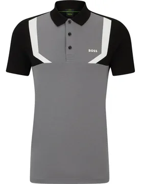 HUGO Polo Paule 2, grau/schwarz s - BOSS - FashionsVida
