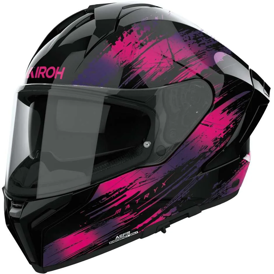 Casco Moto Integrale MATRYX REFLEX Rosa Lucido taglia L - Airoh - FashionsVida