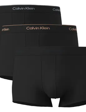 Boxers Lv00nb389 Trunk Low Rise 3 Unità Black W / Heavenly Iris Logo / Black W XL