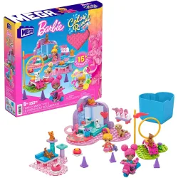 Bloques de construcción Barbie Color Reveal entrena y limpia mascotas Construx