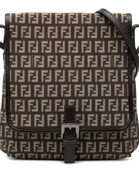 Zucchino Canvas Crossbody - Fendi - FashionsVida