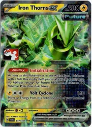 Pokemon SV Twilight Masquerade 077/167 Iron Thorns ex (Prize Pack League Promo)