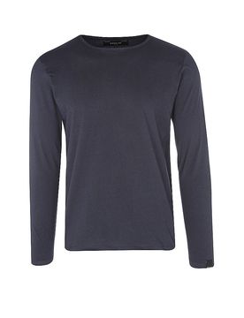 Langarmshirt blau M herren