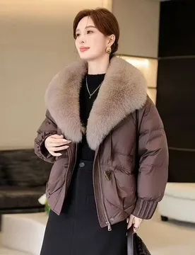 FL Winter New Warm Thicke Parka Coat Removable Fur Collar Loose Bread Coat Loose Chic Down Cotton-Padded Coat Women's Outwear - Aliexpress - FashionsVida