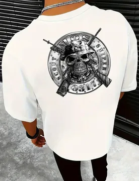 One Shot One Kill" US Marine Sniper Skull Graphic T-Shirt 100% Cotton O-Neck Short Sleeve Summer Casual Mens T-shirt Streetwear - Aliexpress - FashionsVida