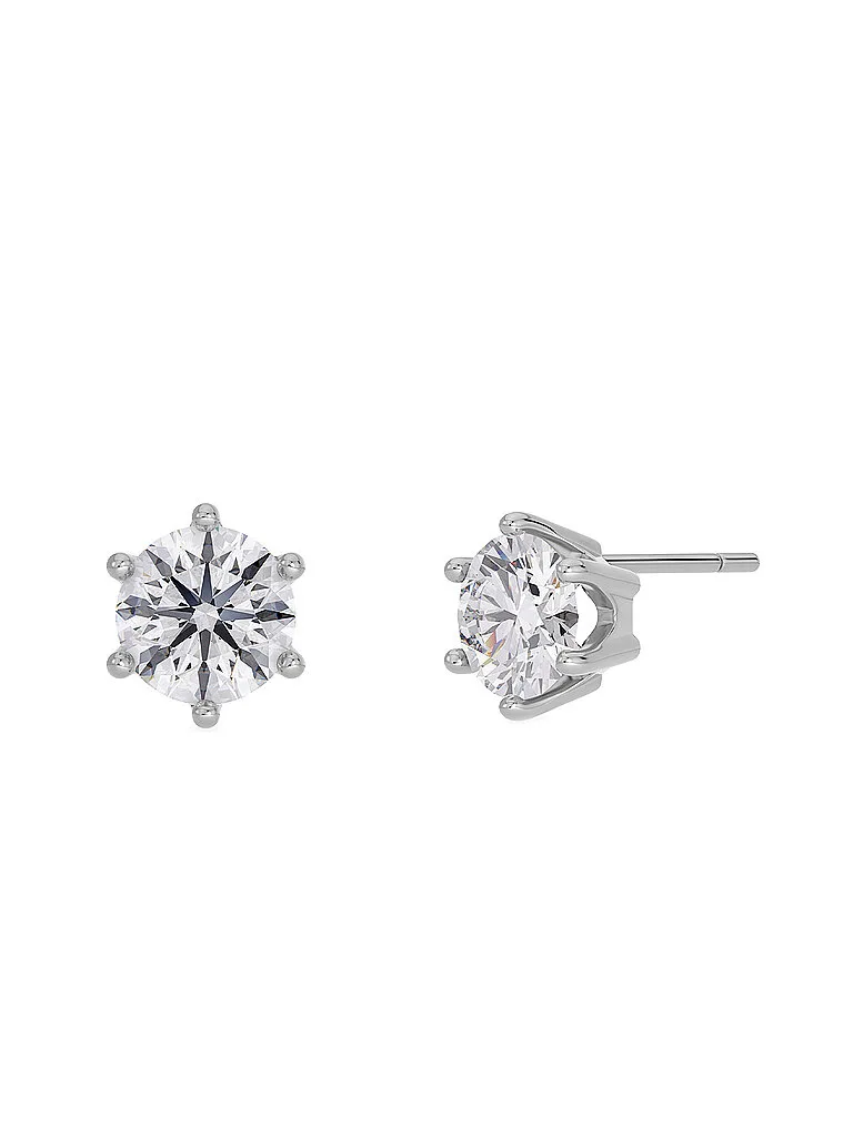 Boucles d'oreilles CROWN STUDS Large Steel argent - Edblad - FashionsVida