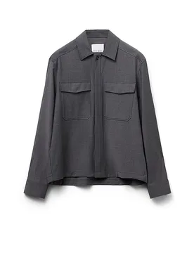 Overshirt 555 grau M herren - FINAL DRAFT - FashionsVida