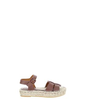 PALOMA BARCELÓ Espadrillas in pelle MARRONE 41