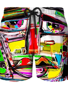 New Abstract Graffiti Hawaii Beach Shorts Pants Men Y2k 3D Printed Bermuda Surfing Board Shorts 2023 Swimsuit Summer Swim Trunks - Aliexpress - FashionsVida