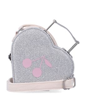 Mini Structured Handbag with Glitter Finish