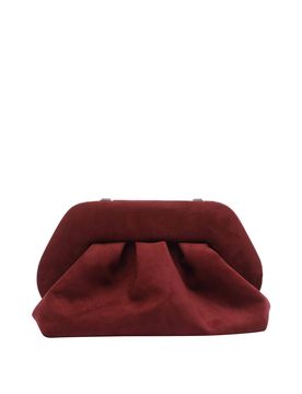 Themoirè Tia Suede Clutch
