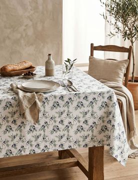 Tovaglia con motivo olive - verde