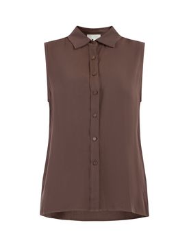 RISA Blusa marrón oscuro