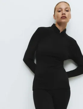 Heatgen™ Maximum Thermal Funnel Neck Top Black female - M&S - FashionsVida