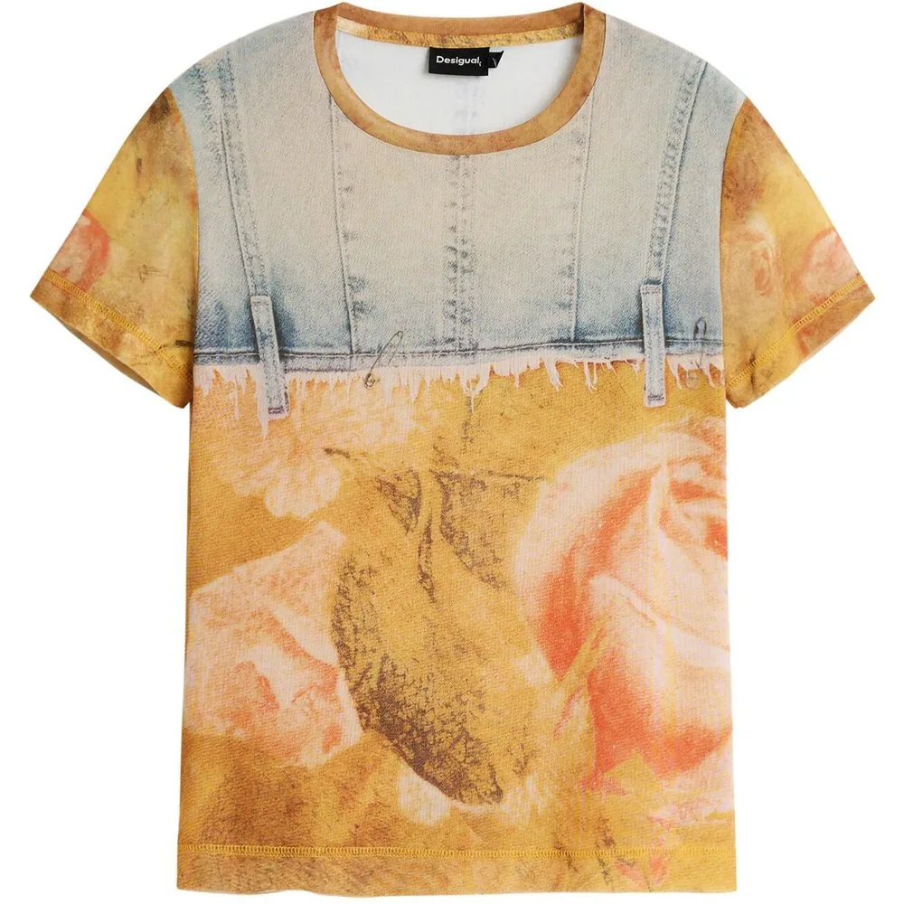 Camiseta de mujer patchwork - Desigual - FashionsVida