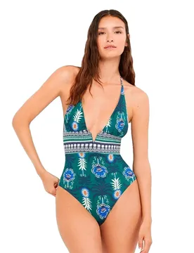Maillot De Bain Printed Halter Without Wire