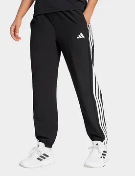 Womens Pantaloni Train Essentials 3-stripes Woven - Nero, nero nero Donna taglia 2XL - Adidas - FashionsVida