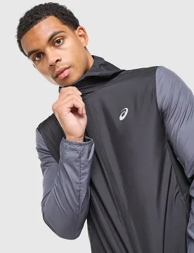 Mens Giacca Core Colour Block - Nero, nero nero Uomo taglia XXL - Asics - FashionsVida