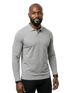 Polo à Manches Longues Crossover 20483 Grey-Flecked 3XL - MASCOT - FashionsVida