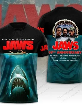 D Print Sports Quick-dry Breathable Men T-shirt Movie Jaws Fashion Hip-hop Street Harajuku Rock Casual Classic Short Sleeve Top - Aliexpress - FashionsVida