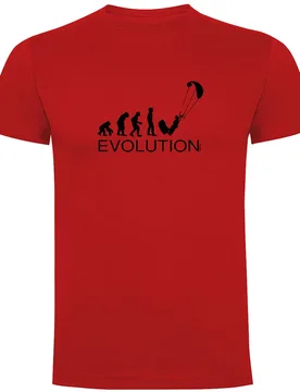 T-shirt à Manches Courtes Evolution Kite Surf Red M - Kruskis - FashionsVida