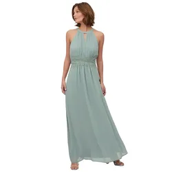 Vestito Lungo Senza Maniche Milina Halter Green Milieu / Detail Elastic 40