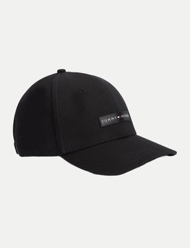 Base-Kappe mit Logo-Patch Schwarz