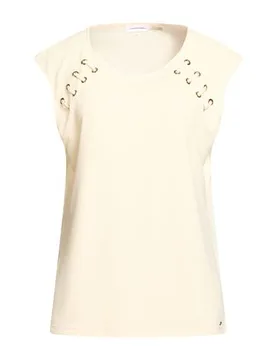 Calvin T-shirts Damen Pastellgelb L Damen - Calvin Klein - FashionsVida