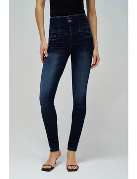 Vaquero pitillo de mujer Diva push in skinny soft touch - Salsa Jeans - FashionsVida