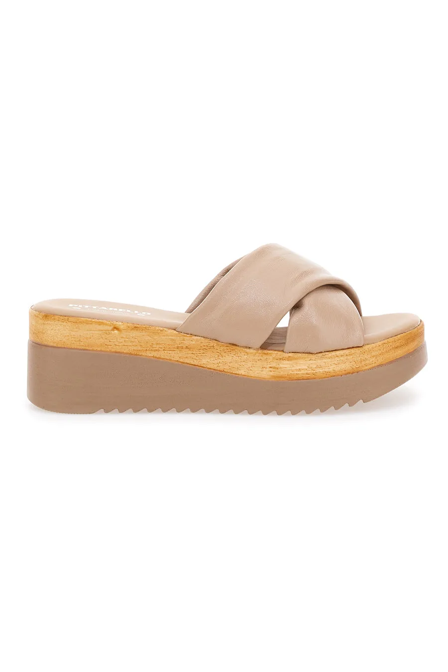Ciabatte Beige Con Platform 2974 38 - PITTARELLO LOVE - FashionsVida