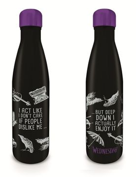 Trinkflasche - I Act Like I Don´t Care... - schwarz/weiß - Lizenzierter Fanartikel - None - unisex