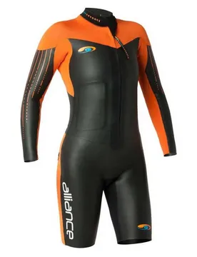 Costume Da Swimrun A Manica Lunga E Gamba Corta Alliance Orange L