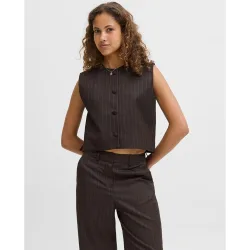 Jack & Jones - Chaleco de mujer raya diplomática