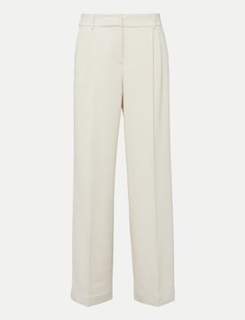 Comma Hose Wide-Leg Weiß 42