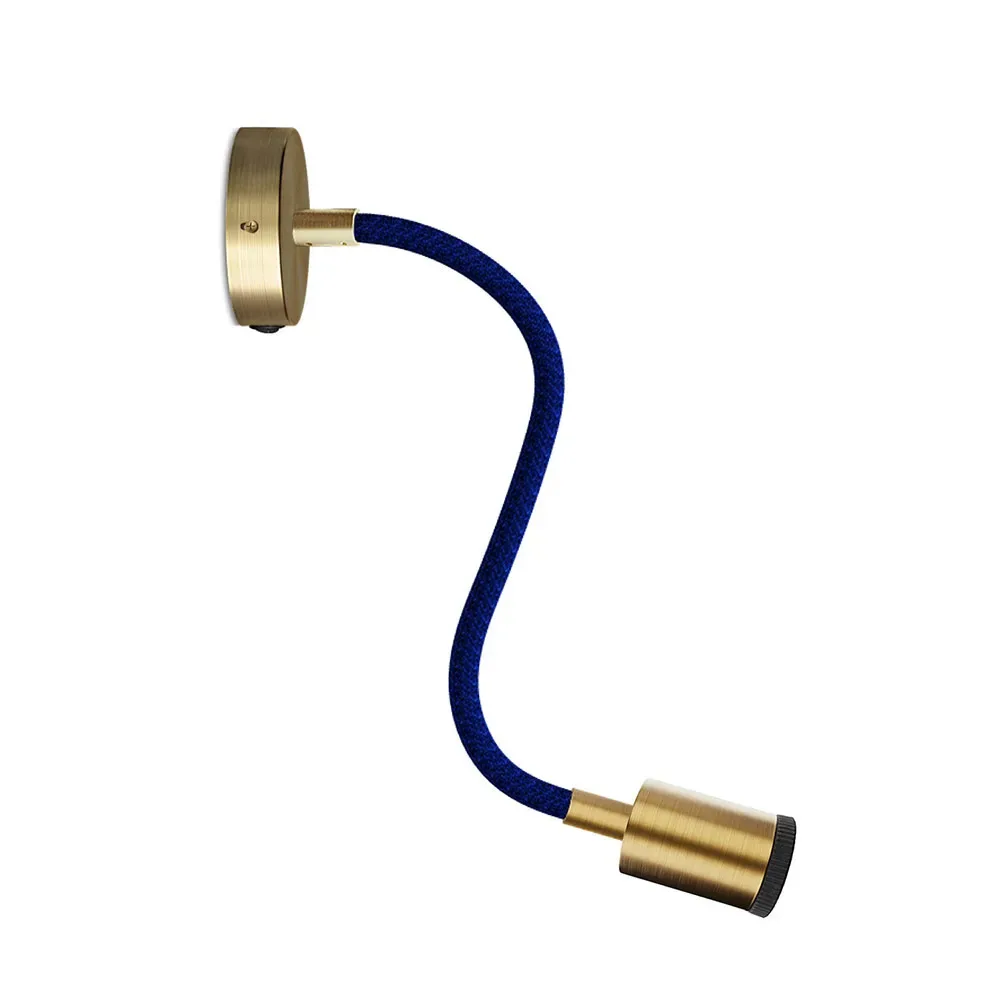 Cables Lampe Flex 30 Fermaluce Avec Mini Rosace Avec Interrupteur Et Mini Spot Gu10 Avec Bulb Satin Bronze One Size - Creative - FashionsVida
