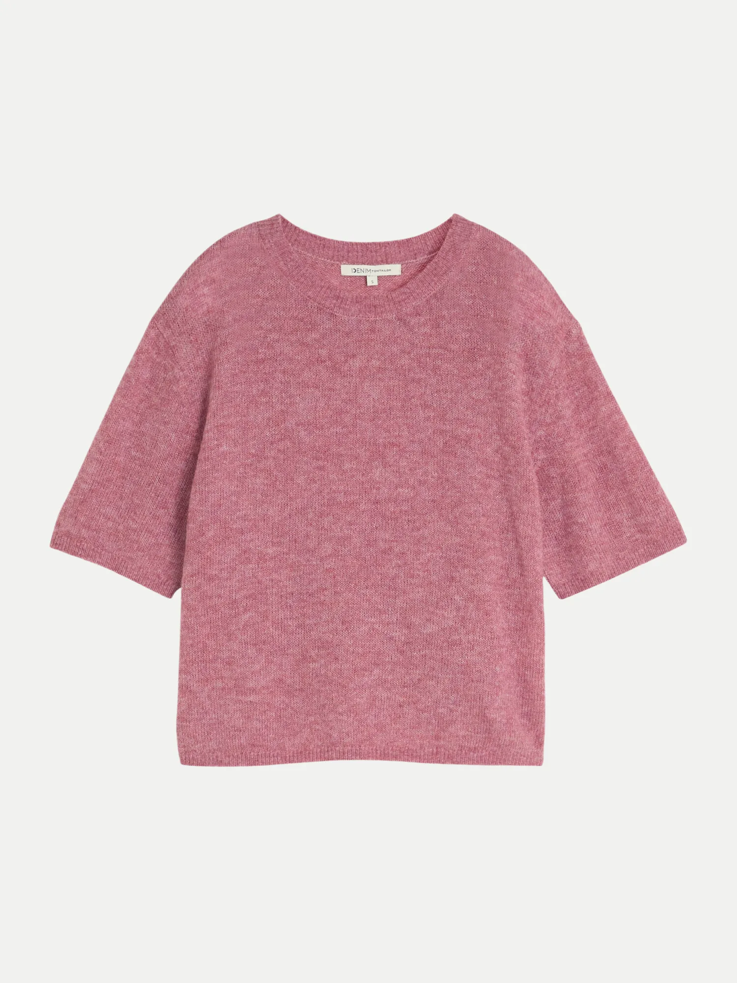 Strickshirt mit Alpaka-Anteil Rosa S - Tom Tailor Denim - FashionsVida