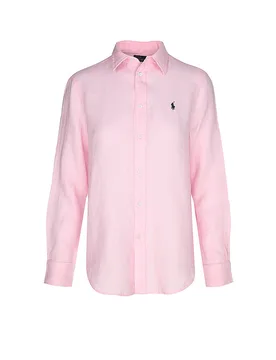 Blusa de lino rosa XL - Ralph Lauren - FashionsVida