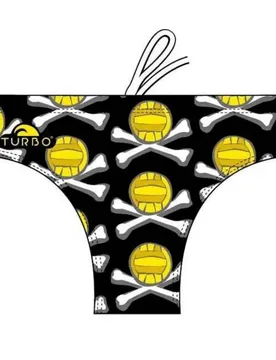 Bones Swimming Brief Black / Yellow 5XL Men - TURBO - FashionsVida