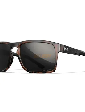 Axe Polarized Sunglasses Matte Tortoise Brown / Black One Size Men,Women - Wiley X - FashionsVida
