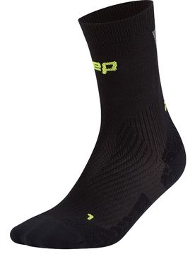 Socken Damen Run Ultralight mid, schwarz/grau 40_43